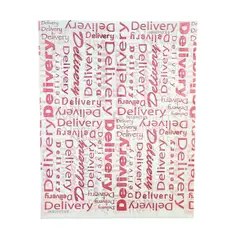 GENERICO - Papel Antigrasa 30x38cm Delivery Rojo 100 hojas