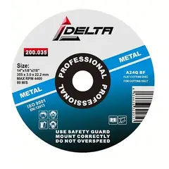 DELTA - Discos Corte Tronzadora 355mm 14' Pack 5 Unidades