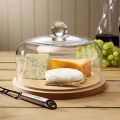 GENERICO - QUESERA WOOD DE VIDRIO