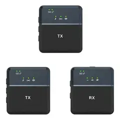 GENERICO - 2 Micrófono Lavalier Solapa Inalámbrico Usb-c iPhone 3.5 Sx9