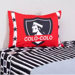MASHINI - Sábanas Colo Colo 15 Plazas Microfibra