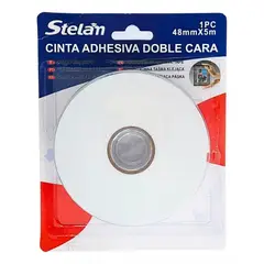 GENERICO - Cinta Doble Contacto 48 mm X 5 m Cinta Doble Faz Espuma