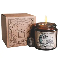 HEALING MAGICK - Moonlite Vela Aromática para Rituales de Luna Llena