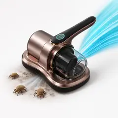 GENERICO - Aspiradora Inalámbrica UV Antiácaros para Colchones Sofás - Lila