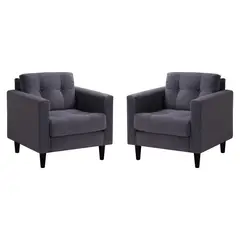 BODEVIR - Set Sofa Retro 1C Felpa 00 Gris