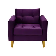 BODEVIR - Sofa Retro 1C Felpa 01 Morado
