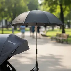 BEBESIT - Paraguas Sombrilla coches Bebe UPF50+ adaptador universal