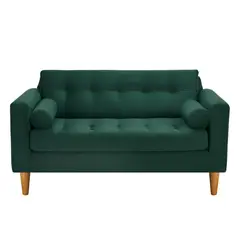 BODEVIR - Sofa Retro 2C Felpa 04 Verde Botella
