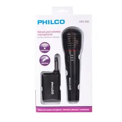 PHILCO - Microfono alambrico inalambrico WM308