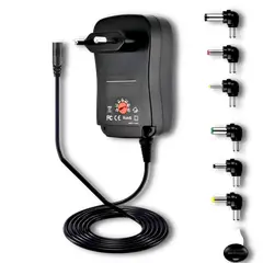 PHILCO - Transformador 12V Regulables 1.2A / 15W + 6 Plug Universales