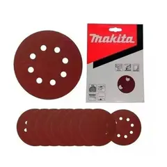 MAKITA - Disco Lija Con Velcro (10u) 125mm Grano 80 D-54514