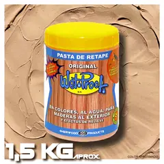 WETPROOF - PASTA DE RETAPE WET PROOF® ALERCE PARA MADERA EXTERIOR 1,5 KG