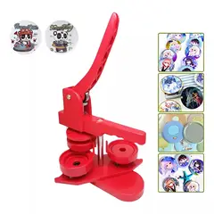 MUNDO MAGIA - Máquina O Prensa Para Hacer Chapitas + Matriz De 58mm