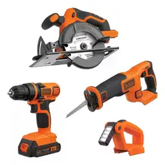 BLACK+DECKER - Kit Homework Taladro Atornillador 20v Máx