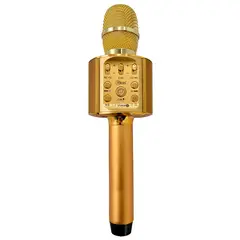 MICROLAB - Microfono Inalambrico Karaoke Bluetoth Parlante Mlab Dorado