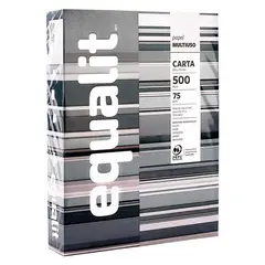 EQUALIT - Papel Fotocopia Carta Multiuso 75 g 500 Hojas