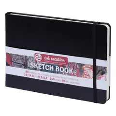 ART CREATION - Libreta Sketchbook Negra 140grs 80hjs - 21x14