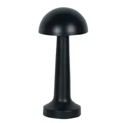 OEM - LAMPARA TOUCH HONGO RECARGABLE NEGRO