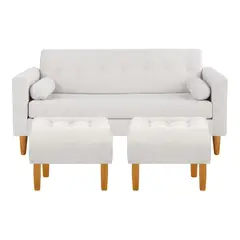 BODEVIR - Sofa Retro 3C+2 Pouf Felpa 04