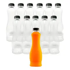 PASTELERIUSCL - 12 Botellas Plasticas Transparentes Botella C/tapa 800ml Botellas Pet Para Venta De Aguas Y Bebidas