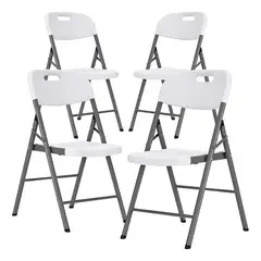 IUNIK - Set De Sillas Plegables Para Fiestas Y Eventos 4 Piezas
