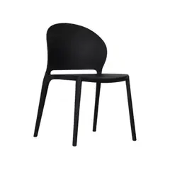 TODODESCUENTO - Pack 4 Sillas Moscu, Comedor, Cafeteria O Casino- Negra