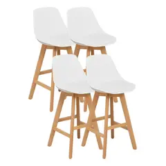 HABITA2 CHILE - Pack 4 Taburete acolchada Terry 61cm