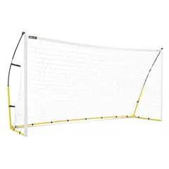 GENERICO - PACK 2 ARCOS FUTBOL METALICO CON RED 300X200 CM PORTATIL