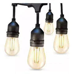 GENERICO - Guirnalda Luces Led 10 Metros Exterior + 10 Ampolletas