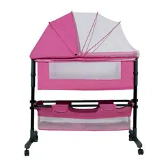 HOMER OUTDOOR - Cuna Colecho Con Mudador Y Accesorios Rosado