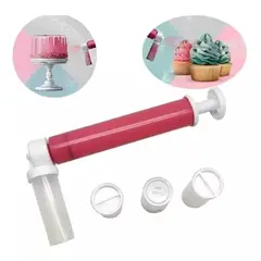 GENERICO - Aerógrafo Pulverizador Manual Aerógrafo Para Tortas 5 Piezas