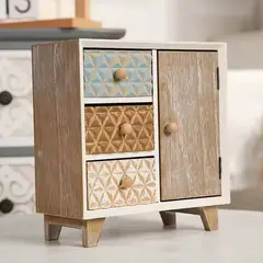 GENERICO - Organizador Madera 4 Cajones Entramado A3