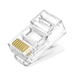 GENERICO - Conector Rj45 Cat6 Pass Thru 10 Uni