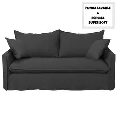 HORIZONTE URBANO - Sofa 3 cuerpos Amanda marengo con fundas desmontables