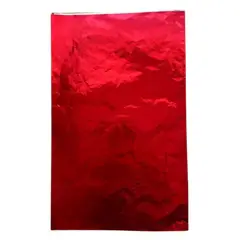 GENERICO - Pliego Papel Aluminio Rojo