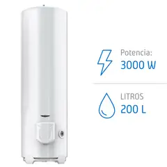 ARISTON - Termo Eléctrico Ari Stab 200 Litros 3000w Piso - Vertical