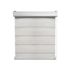 TODODESCUENTO - Cortina Roller Zebra 120x240cm Beige Crudo,