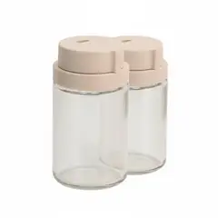 ALLEGRA - Set 2 Especieros Redondos de Vidrio 150ML Modern