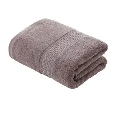 GENERICO - Toalla de Baño Cuerpo Marrón 100% Algodón Gruesa