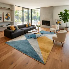 DIB - Alfombra Orleans 133X190 E0901 Blue Gold