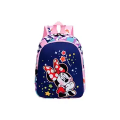 TIOZONEY - Mochila Generica MN Mouse Azul Estampado Infantil Escolar