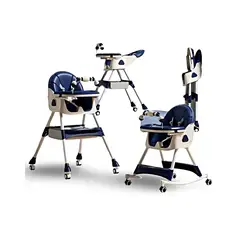 GENERICO - SILLA DE COMER BEBE MULTIFUNCIONAL AZUL