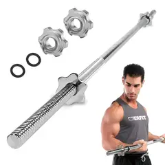 OVERFIT - Barra Preolimpica Recta 4.2 kg 120Cm Cromada Fitness