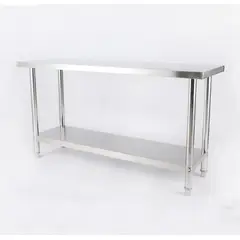 GENERICO - MESON 180X60 ACERO INOXIDABLE 201 CENTRAL
