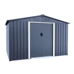 OPITRA - Bodega de Jardín Gris Oscuro 4.16 M2 184x250x184 cm