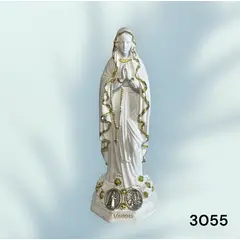 GENERICO - Estatua de la virgen de Lourdes en resina de 12 cm.