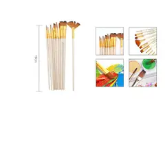 GENERICO - Pinceles Para Témpera 10 pcs