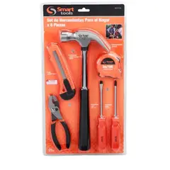 SMART TOOLS - Juego de herramientas básicas Hogar set 6 piezas