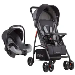 BEBESIT - Coche Travel System Summer Gris