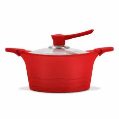 BOHLIER - Cacerola de 24 cm Calipso Rojo